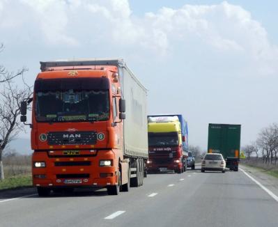 Canicula scoate TIR-urile şi camioanele de pe drumurile naţionale din Bihor